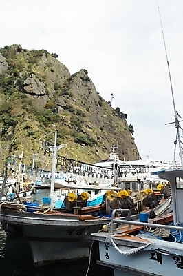 포토 JPG 주간 시설물 현대건축 건축 바다 섬 교통 수상교통 자연 산 어업 풍경 사람없음 야외 항구 돌_바위 바위 어선 어촌 울릉도 도동항 오징어배 선박 국내포토 자연요소 건축물 산업 교통수단 배_교통 교통시설 시골 경상북도 생태계 파일형식