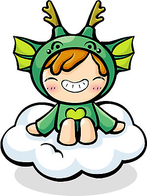 EPS 동물 구름 캐릭터 동물캐릭터 일러스트 상상 새해 용띠 십이지신 용 운세 십이지신캐릭터 용캐릭터 별진 가상인물 일러캐릭터 자연요소 한자 파일형식 벡터