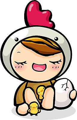 EPS 동물 캐릭터 일러스트 상상 새해 병아리 계란 십이지신 운세 닭띠 닭 유 새캐릭터 닭캐릭터 십이지신캐릭터 닭유 가상인물 일러캐릭터 동물캐릭터 조류 알 한자 파일형식 벡터