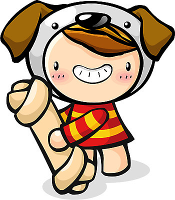 EPS 동물 캐릭터 일러스트 상상 새해 십이지신 운세 개 개띠 십이지신캐릭터 개껌 개술 가상인물 일러캐릭터 포유류 한자 파일형식 벡터