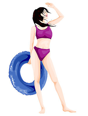 EPS 모델 라이프스타일 웰빙 사계절 계절 여자 패션 수영복 여행 일러스트 휴가 한명 사람 20대 성인 여름 여름휴가 바캉스 비키니 튜브 여자만 여자한명만 성인여자만 청년만 청년여자만 성인한명만 청년여자한명만 성인여자한명만 성인만 국내일러스트 1 옷 청년 생활 파일형식 벡터 여름_계절