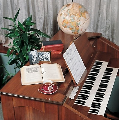 포토 JPG 화분 커피 악기 음악 액자 실내 사람없음 장식 책 인테리어 지구본 건반 피아노 건반악기 오르간 커피잔 악보 오브젝트 기념사진 전자오르간 국내포토 디자인 음료 문화예술 잔 내부 파일형식