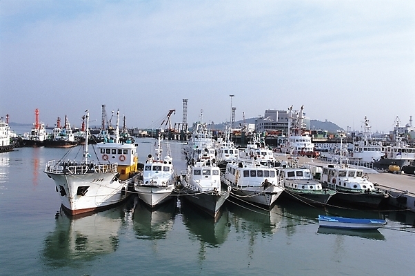 포토 JPG 주간 산업 바다 섬 교통 수상교통 하늘 어업 풍경 사람없음 야외 항구 어선 고깃배 선박 국내포토 자연요소 교통수단 배_교통 교통시설 파일형식