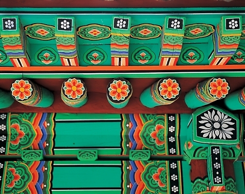 포토 JPG 주간 한국문화 한국전통 전통 문양 시설물 건축 고건축 무늬 사람없음 야외 전통무늬 동양건축 문화재 사찰 단청 처마 화엄사 국내포토 자연요소 동양문화 건축물 종교건축 한국 구례 파일형식 동양