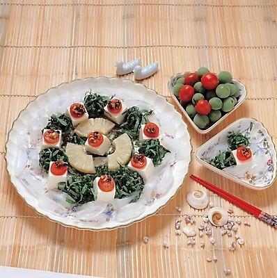 포토 JPG 접시 웰빙 음식 채소 식재료 젓가락 콩 실내 요리 사람없음 안주 파인애플 두부 냉채 두부냉채 두부요리 연두부 연두부냉채 국내포토 식기 과일 곡류 수저 내부 열대과일 파일형식