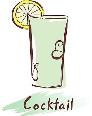 EPS 음식 일러스트 잔 한잔 주류 사람없음 컵 주스 머그컵 칵테일 레몬장식 국내일러스트 1 식기 음료 장식 레몬 파일형식 벡터