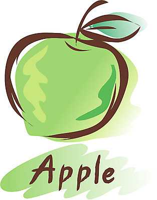 EPS 식물 컬러 과일 일러스트 사람없음 연두색 농작물 사과 청사과 아오리사과 사과데이 애플데이 국내일러스트 농업 데이이벤트 초록색 파일형식 벡터