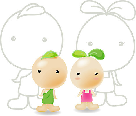 EPS 식물 캐릭터 사계절 계절 일러스트 자연 씨앗 새싹 봄 분위기 새싹캐릭터 씨앗캐릭터 소식_알림 일러캐릭터 컨셉 생태계 식물캐릭터 파일형식 벡터