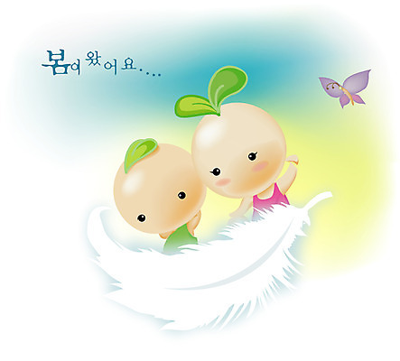 EPS 식물 캐릭터 사계절 계절 나비 백그라운드 일러스트 상상 자연 씨앗 풍경 새싹 봄 분위기 깃털 새싹캐릭터 씨앗캐릭터 소식_알림 일러캐릭터 곤충 컨셉 생태계 식물캐릭터 파일형식 벡터