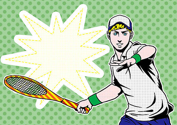 PSD 직업 남자 일러스트 프레임 한명 사람 상반신 성인 테니스 테니스라켓 자신감 팝아트 열정 테니스선수 자부심 테니스복 국내일러스트 1 감정 운동선수 운동복 구기 라켓 그림 파일형식