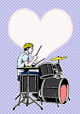 전신 PSD 직업 남자 일러스트 프레임 한명 사람 성인 연주자 자신감 팝아트 드럼 열정 드러머 자부심 국내일러스트 1 감정 타악기 음악가 그림 파일형식