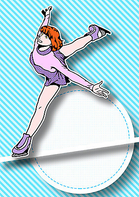 전신 PSD 직업 여자 일러스트 프레임 한명 사람 성인 자신감 팝아트 열정 스케이터 아이스스케이트 자부심 피겨스케이터 국내일러스트 1 감정 운동선수 그림 파일형식