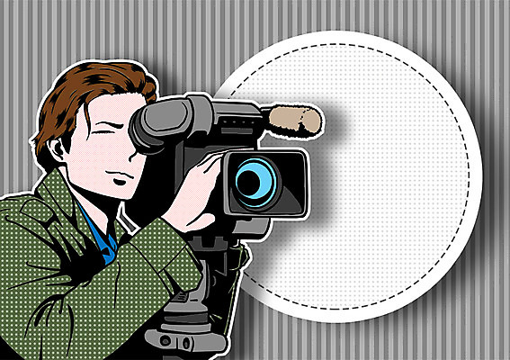 PSD 직업 남자 일러스트 프레임 한명 사람 성인 자신감 감독 팝아트 열정 영화감독 자부심 카메라감독 국내일러스트 1 감정 그림 파일형식