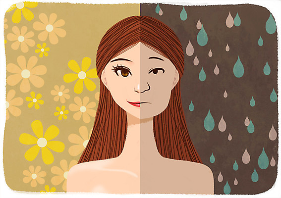 PSD 여자 일러스트 새로움 한명 사람 상반신 성인 뷰티 비교 변화 성형수술 과정 성형미인 국내일러스트 1 컨셉 수술 미인 파일형식