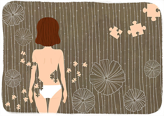 PSD 여자 조각 일러스트 새로움 한명 사람 성인 뷰티 퍼즐 변화 성형수술 몸매 과정 성형미인 국내일러스트 1 컨셉 수술 미인 파일형식