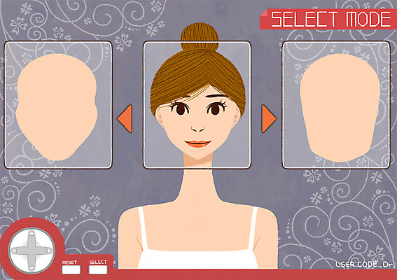 PSD 여자 얼굴 일러스트 새로움 한명 사람 상반신 성인 뷰티 비교 변화 성형수술 선택 과정 성형미인 컨트롤 국내일러스트 1 컨셉 신체부위 수술 미인 파일형식