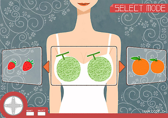 PSD 여자 오렌지 과일 일러스트 딸기 새로움 한명 사람 성인 뷰티 변화 성형수술 선택 멜론 과정 가슴성형 성형미인 국내일러스트 1 컨셉 수술 미인 파일형식