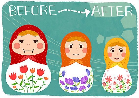 PSD 꽃 인형 일러스트 새로움 사람없음 뷰티 비교 변화 성형수술 과정 마트료시카 성형미인 성형전 성형후 국내일러스트 식물 컨셉 수술 미인 러시아 파일형식