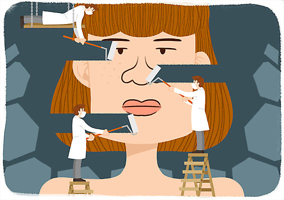 PSD 여자 남자 일러스트 사다리 새로움 사람 여러명 성인 뷰티 의사 변화 성형수술 과정 페인트롤러 삭제 성형미인 국내일러스트 다수 컨셉 의료진 도구 수술 미인 파일형식