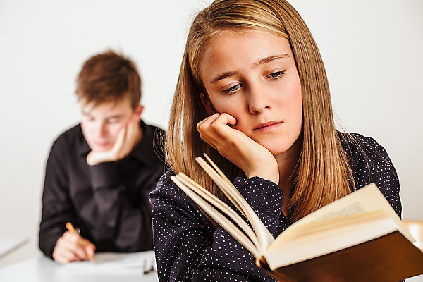 포토 JPG 해외이미지 학생 교육 남자 2 교실 학교 사람 앉기 두명 10대 책 스터디 금발 독서 잡기 해외202004 해외포토 헤어스타일 모션 청소년 학습 파일형식 이미지허브