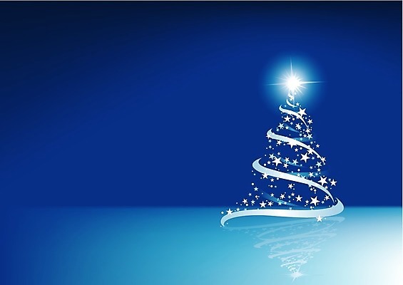EPS 해외이미지 디자인 별 리본 백그라운드 크리스마스 겨울 일러스트 추상 사람없음 파란색 빛 반짝임 크리스마스트리 해외202004 해외일러스트 자연요소 계절 기념일 컬러 무늬 모션 파일형식 벡터 이미지허브