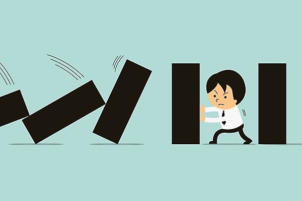 EPS 해외이미지 캐릭터 컨셉 일러스트 비즈니스 서기 금융 블록 비즈니스맨 당기기 떨어짐 보호 계획 위험 만화 문제 문제풀이 해결 빚 혁명 격파 그만 도미노 위기 재앙 줄서기 효과 해외202004 해외일러스트 일러캐릭터 남자 모션 경제 직장인 파일형식 벡터 이미지허브