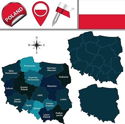 EPS 해외이미지 유럽 지도 일러스트 경계선 깃발 지역 광택 폴란드 지도책 포메라니안 바르샤바 해외202004 해외일러스트 나라 선 책 개 경계 파일형식 벡터 이미지허브