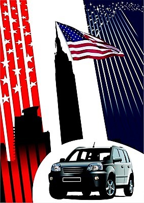 EPS 해외이미지 실루엣 별 도로 백그라운드 일러스트 자동차 미국 덮개 깃발 뉴욕 맨해튼 해외202004 해외일러스트 자연요소 길 육상교통 북아메리카 교통시설 촬영기법 뚜껑 파일형식 벡터 이미지허브