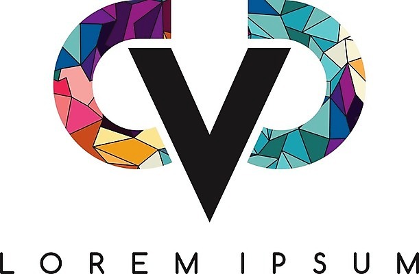 EPS 해외이미지 알파벳 일러스트 타이포그라피 사람없음 V 기하학 C 폴리곤 지오메트릭 해외202004 해외일러스트 문자 영어 무늬 파일형식 벡터 이미지허브