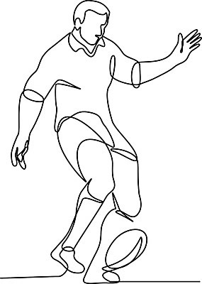 EPS 해외이미지 디자인 스포츠 라인일러스트 일러스트 공 흑백 미술 그래픽 럭비 킥 그림 심플 럭비선수 플레이어 스타일 해외202004 해외일러스트 모션 문화예술 운동선수 촬영기법 구기 파일형식 벡터 이미지허브