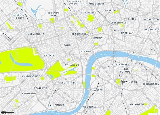 EPS 해외이미지 공원 도로 지도 일러스트 영국 잉글랜드 거리 도시 도심 런던 지형 타운 방법 템스강 디테일 해외202004 해외일러스트 공공시설 유럽 길 교통시설 강 파일형식 벡터 이미지허브