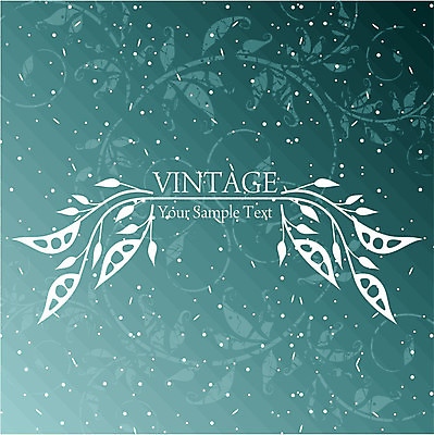 EPS 해외이미지 백그라운드 잎 일러스트 타이포그라피 사람없음 빈티지 청록색 그라데이션 잎줄기 해외202004 해외일러스트 식물 문자 줄기 컬러 컨셉 파일형식 벡터 이미지허브