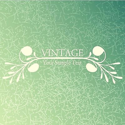 EPS 해외이미지 백그라운드 잎 곡선 일러스트 타이포그라피 사람없음 연두색 빈티지 잎줄기 해외202004 해외일러스트 식물 문자 선 줄기 컨셉 초록색 파일형식 벡터 이미지허브