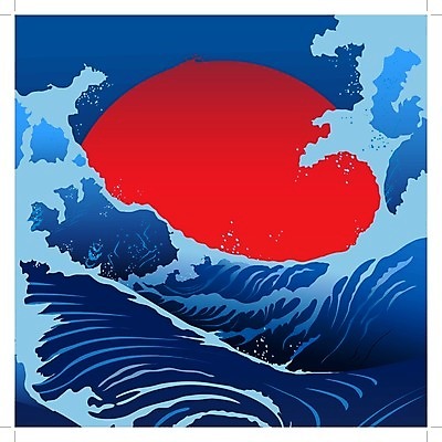 EPS 해외이미지 파도 바다 여행 백그라운드 패턴 일러스트 추상 휴가 항해 미술 동양인 장식 빨간색 물 파란색 태양 일출 일본 일몰 소용돌이 낙서 쓰나미 폭풍우 허리케인 해외202004 해외일러스트 자연요소 아시아 컬러 무늬 배_교통 문화예술 인종 노을 회오리 비_날씨 자연재해 해일 파일형식 벡터 이미지허브