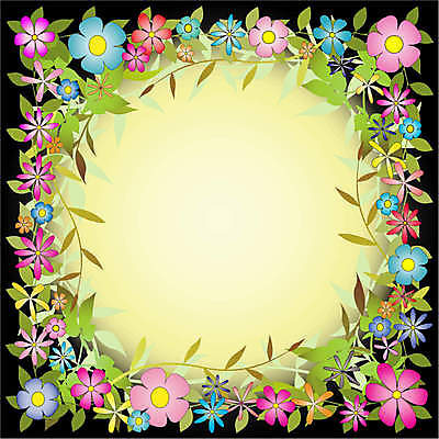 EPS 해외이미지 식물 꽃 백그라운드 잎 꽃무늬 일러스트 프레임 장식 초록색 수확 벚꽃 클래식 모서리 그런지 해외202004 해외일러스트 컬러 컨셉 무늬 농업 파일형식 벡터 이미지허브