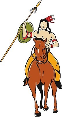 EPS 해외이미지 남자 창 일러스트 자신감 인디언 승차 만화 인도인 방패 조랑말 전사 고립 라이더 치프 해외202004 해외일러스트 외국인 동물 감정 모션 아메리카 사람 동양인 말 파일형식 벡터 인종 대륙 이미지허브