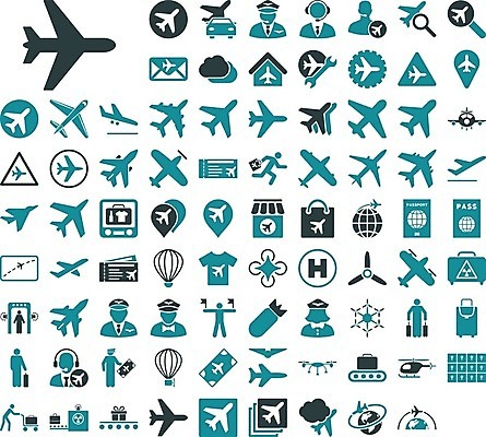 EPS 해외이미지 클립아트 일러스트 비행기 공항 도착 항공 출발 제트기 고립 상형문자 착륙 폭격기 해외202004 해외일러스트 문자 무기 컨셉 항공교통 교통시설 대중교통 파일형식 벡터 이미지허브