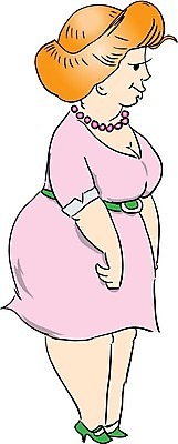 EPS 해외이미지 드레스 옷 여자 여유 분홍색 유니폼 일러스트 비즈니스 치마 갈색 귀걸이 회색 업무 작업 원형 만화 비만 번 해외202004 해외일러스트 도형 감정 빵 컬러 장신구 하의 사람 몸매 파일형식 벡터 이미지허브