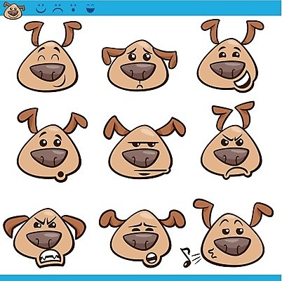 EPS 해외이미지 캐릭터 음표 일러스트 사람없음 반려동물 갈색 머리 귀여움 개 만화 휘파람 해외일러스트 일러캐릭터 동물 기호 음악 컬러 컨셉 포유류 신체부위 파일형식 벡터 이미지허브