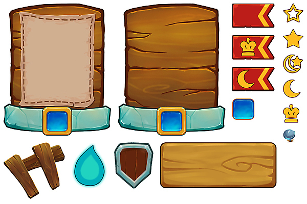 JPG 해외이미지 별 종이 일러스트 왕관 프레임 사람없음 목재 울타리 게임 물방울 표지판 초승달 방패 UI 엘리먼트 인터페이스 프레임일러스트 해외202004 해외일러스트 자연요소 나무 재료 놀이 알림판 담장 달 파일형식 이미지허브