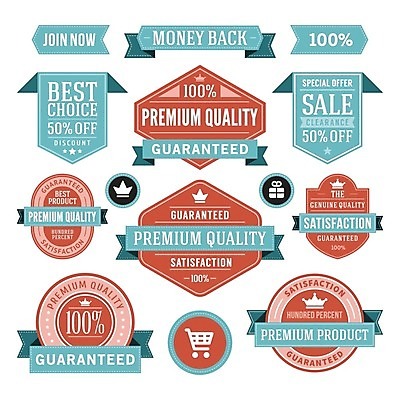 EPS 해외이미지 하늘색 스티커 일러스트 사람없음 세트 라벨 주황색 해외202004 해외일러스트 컬러 프레임 파란색 파일형식 벡터 이미지허브