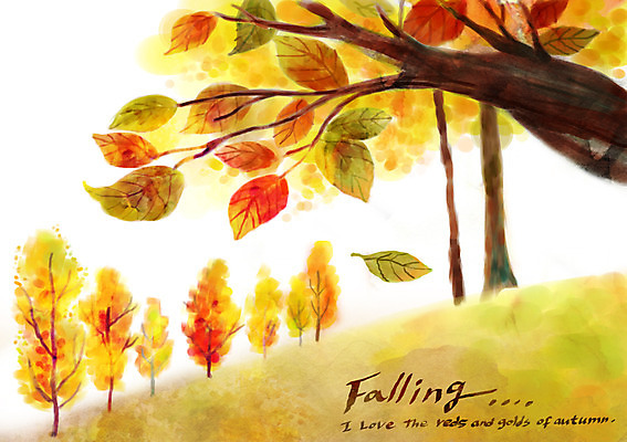 주간 PSD 나무 계절 백그라운드 단풍 낙엽 일러스트 풍경 사람없음 야외 가을풍경 가을 가을배경 국내일러스트 자연요소 식물 잎 파일형식 가을_계절