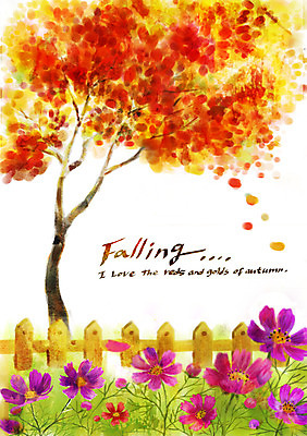 주간 PSD 나무 계절 꽃잎 백그라운드 단풍 낙엽 일러스트 풍경 사람없음 야외 울타리 가을풍경 가을 코스모스 가을배경 국내일러스트 자연요소 식물 꽃 잎 담장 파일형식 가을_계절