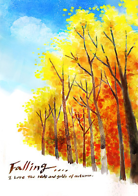 주간 PSD 나무 계절 백그라운드 단풍 낙엽 일러스트 풍경 사람없음 야외 가을풍경 가을 가을배경 국내일러스트 자연요소 식물 잎 파일형식 가을_계절