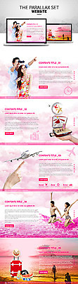 PSD 서양인 템플릿 커플 여자 남자 수영복 여행 웹템플릿 사이트템플릿 휴가 비행기 사람 여러명 성인 홈페이지 캐리어 웹 홈페이지시안 망원경 시차스크롤 반응형 패럴렉스 이미지템플릿 외국인 옷 다수 인터넷 관계 항공교통 대중교통 여행가방 파일형식