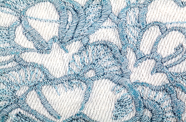 포토 JPG 해외이미지 디자인 꽃 백그라운드 패턴 사람없음 장식 파란색 유행 청바지 직물 실 닫기 질감 캔버스 자수 엘리먼트 해외202004 해외포토 식물 컬러 무늬 바지 모션 파일형식 이미지허브