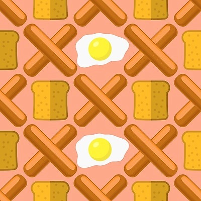 EPS 해외이미지 디자인 음식 빵 백그라운드 패턴 일러스트 불 패스트푸드 육류 돼지고기 요리 장식 소풍 노란색 파티 주방 계란 식사 저녁식사 소고기 튀김 신선 뜨거움 소시지 맛 그릴 아침식사 바비큐 굽기 먹기 속도 토스트 핫도그 점심식사 고립 길거리음식 해로움 화상 해외202004 해외일러스트 자연요소 컬러 컨셉 무늬 식재료 모션 주방용품 이벤트 야외활동 알 가공식품 상처 인스턴트 구이 파일형식 벡터 생활용품 오브젝트 이미지허브