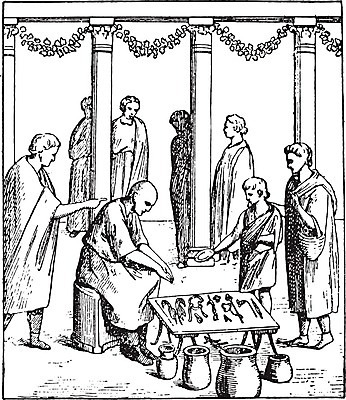 EPS 해외이미지 전통 일러스트 사업가 미술 사람 상점 검은색 이탈리아 수확 골동품 흰색 기둥 역사 작음 컨테이너 토론 상인 그림 판화 로마인 옛날 해외202004 해외일러스트 직업 건축 유럽 산업 컬러 농업 문화예술 인종 크기 파일형식 벡터 이미지허브