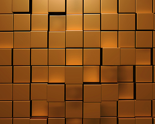 포토 JPG 해외이미지 백그라운드 일러스트 표면 추상 사람없음 빛 반사 3D 금속 사각형 황금 타일 큐브 질감 정사각형 해외202004 해외포토 도형 무늬 재질 디지털합성 파일형식 이미지허브