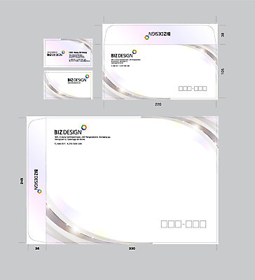 템플릿 문양 무늬 곡선 명함 서류봉투 편지봉투 사람없음 세트 패키지 그라데이션 봉투템플릿 우편봉투 비즈디자인 이미지템플릿 AI파일 선 봉투 편지 우편물 파일형식 벡터